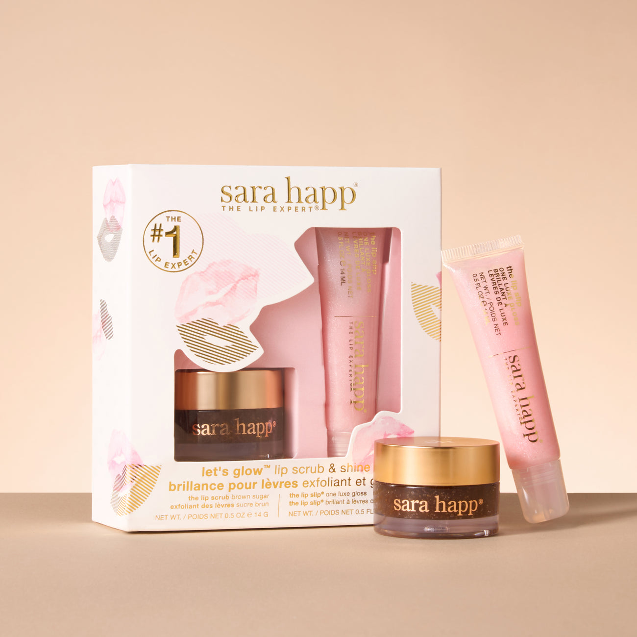 Let's Glow™ Lip Scrub & Shine Kit